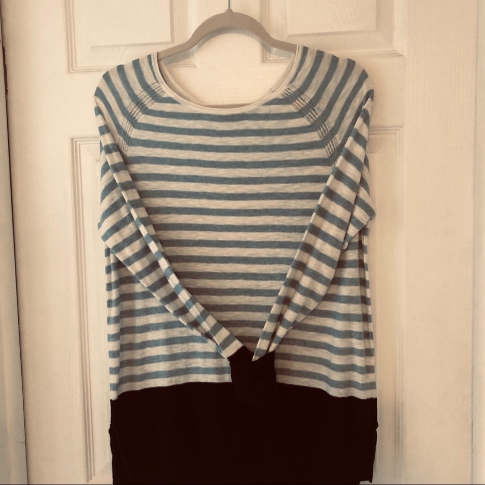 Great Vince lightweight Denim Stripe Sweater